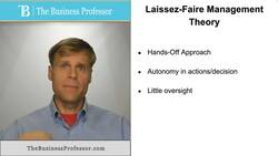 Laissez Faire - Management Theory Instructional Video