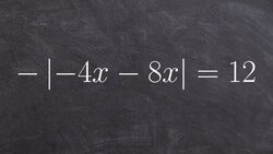 Try To Solve an Absolute Value Equation when There Is No Solution Instructional Video