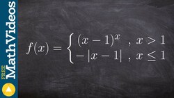 Evaluating a piecewise function with transformations Instructional Video