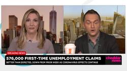 Weekly First-Time Unemployment Claims Fall to 576,000 as March Retail Sales Jump 9.8% News Clip