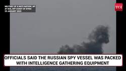 'Mayday, Mayday': Russian Intelligence Ships Burns Off Syrian Coast | NATO Nation In Action News Clip