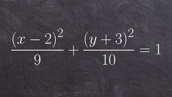 How to graph an ellipse by identify the center foci, and vertices Instructional Video