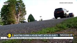 US: Shooting leaves 1 dead, 11 hurt on a North Carolina street during a house party News Clip