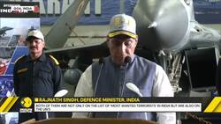 Indian Defence Minister Rajnath Singh Visits INS Vikrant, Interacts with Navy Personnel in Goa News Clip