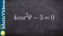 Learn how to find all the solutions to a trigonometric equation Instructional Video