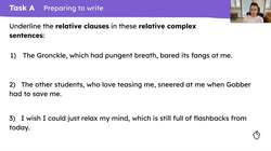 Writing part two of the main body of a diary entry Instructional Video