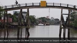 Vietnam, life along the Mekong river Stock Footage