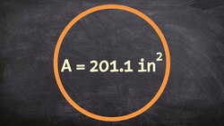 Given the area of a circle find the radius Instructional Video