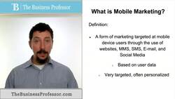 Mobile Marketing Instructional Video