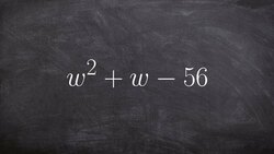 Factoring a trinomial using the diamond method Instructional Video