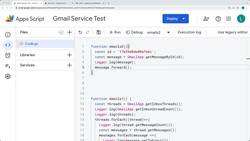 Google Apps Script - Exercise Coding Projects - Sending Emails Messages Thread Updates with GmailApp Gmail Service Functions Instructional Video