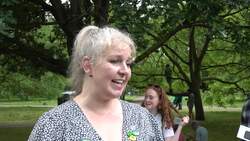 Interview with Extinction Rebellion coordinator at London nature march News Clip