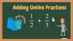 Adding Unlike Fractions Instructional Video
