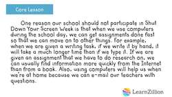 Using Relevant Evidence in Argumentative Writing Instructional Video