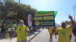 Brazil’s Bolsonaro supporters rally in Rio and laud Elon Musk News Clip