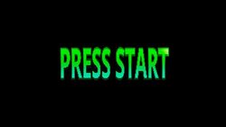 Retro video game PRESS START word text. Stock Footage