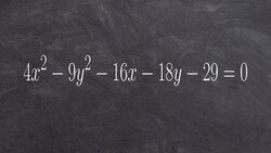 How to write a hyperbola in vertex form and determine the center, vertices and foci Instructional Video