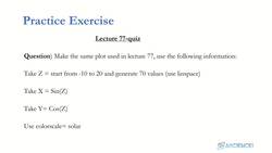 Data Science and Machine Learning (Theory and Projects) A to Z - Plotly for 3D Interactive Plotting: Plotly 3D Interactive Scatter Plot Quiz Instructional Video