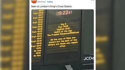 Network Rail defends Islamic display board message for Ramadan at King's Cross News Clip