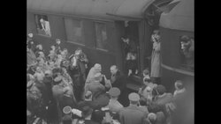 Foreign Ministers of U.S., France, and UK arrive in Berlin for the big four conference News Clip