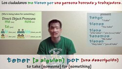 How to say "to take someone for something" in Spanish (Día 56) Instructional Video