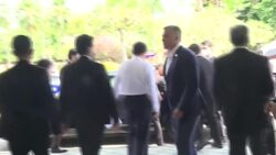 CLEAN : Japanese and Canadian PMs leave venue after 'emergency' talks News Clip