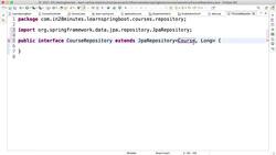 Learn Java from Scratch - A Beginner's Guide - Step 05 - Creating Repository to Manage Entity and Integrating with GET REST API Instructional Video