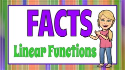 Facts about Linear Functions Instructional Video