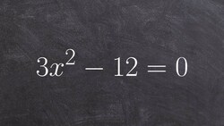Learn how to factor out the GCF to solve a quadratic equation Instructional Video