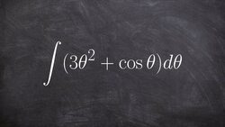 Learn how to find the general solution to an antiderivative of cosine Instructional Video