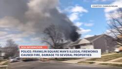 Police: Franklin Square man arrested after illegal fireworks cause fire, damage several properties News Clip
