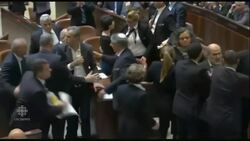 Scuffle breaks out in Israeli parliament as U.S. VP Pence begins to speak News Clip
