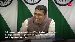 Sri Lanka has already notified Indian Rupee as designated foreign currency: MEA Spokesperson News Clip