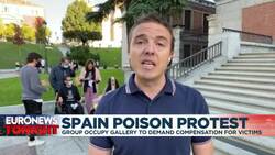Survivors of 1981 food poisoning hold protest at Madrid's El Prado museum News Clip