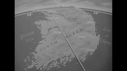 Pointer stick points to various locations on South Korean map News Clip