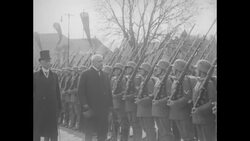 German President Paul von Hindenburg pays visit to the historic city of Oldenburg News Clip