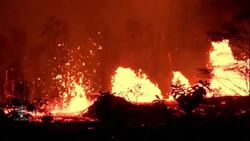 Lava from Hawaii's Kilauea volcano flows toward the coast, destroys homes in its path News Clip