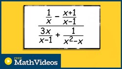 How to identify the restrictions on a complex fraction by simplifying Instructional Video