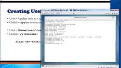 Complete Linux Training Course to Get Your Dream IT Job - User and Global Aliases Instructional Video