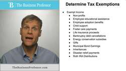 Determining Tax Exemptions Instructional Video