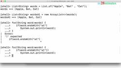 Java Programming for Complete Beginners - Java 16 - Step 08 - List and ArrayList - Choosing Iteration Approach for Printing and Delete Instructional Video