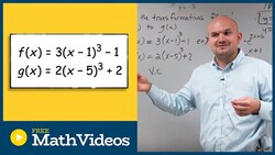 What transformations are between fx and gx cubic functions Instructional Video