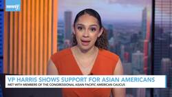 Vice President Kamala Harris Shows Support For Asian Americans News Clip
