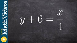 Learn how to identify the slope and y intercept from an equation by writing in slope int Instructional Video