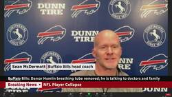 NFL's Damar Hamlin breathing on his own, talks to teammates News Clip