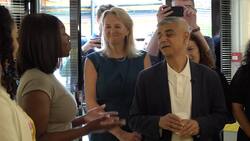 Sadiq Khan visits youth project in Tooting News Clip