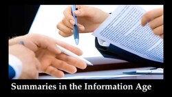 Summaries in the Information Age Instructional Video