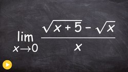 Rationalizing the radical to evaluate the limit Instructional Video