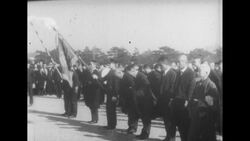 Japanese Emperor Talks to Crowd Stock Footage