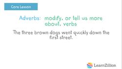 Understanding Adverbs Instructional Video